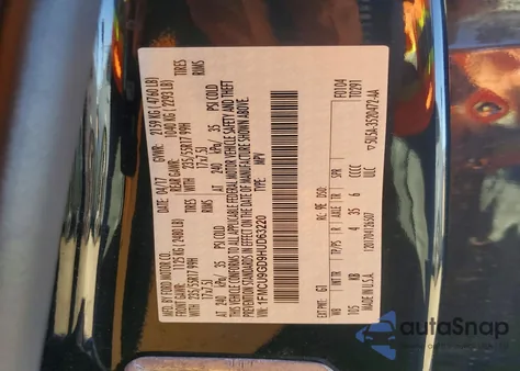 2017 Ford Escape Se from USA, damaged, VIN 1FMCU9GD9HUD63220